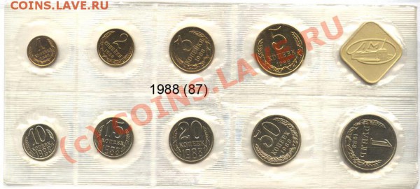 87 в составе набора. До 19 ноября 2009 - 1988-87 р