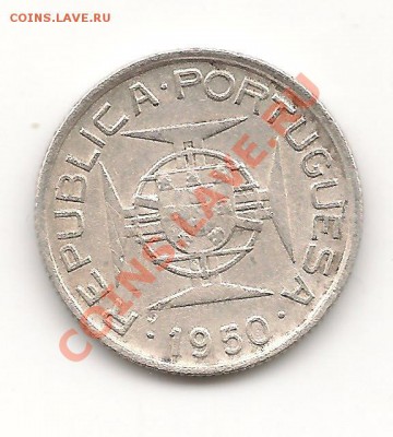 2,5 эскудо -Португалия(колония Мозамбик) 1950 3.03 в 22.00 п - фото 001