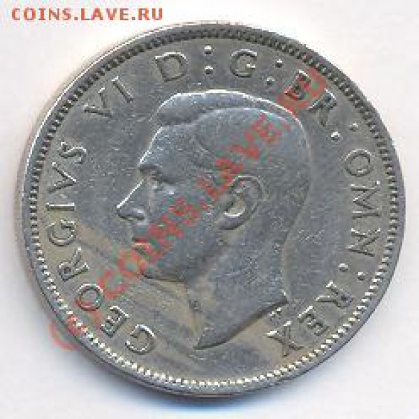 Великобритания 2 шиллинга.  1949 г. До 17.11.09. г. 20-00 МС - ш 49 1