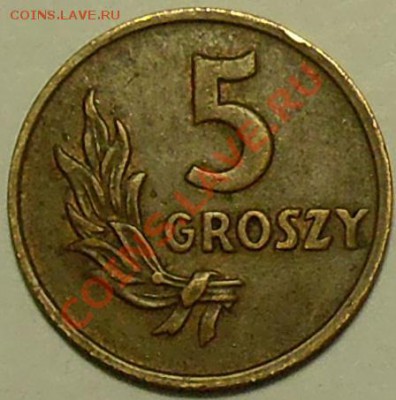 ПОЛЬША - 5 грошей 1949 - до 9 марта - 427