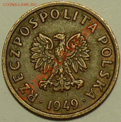 ПОЛЬША - 5 грошей 1949 - до 9 марта - 428