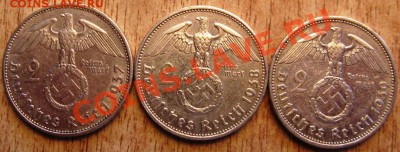 2 марки III рейх 1937-1939гг до 09.03.2013 22:00 - рейх