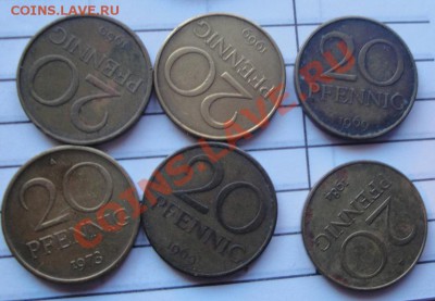 ГДР 20 pf  6 шт 1969-73-84 гг   до  9.3  в 22-00 мск - 3.3.13 жетоны  журналы 049.JPG