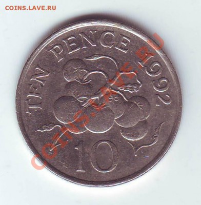 Гернси. 10 пенсов. 1992. до 10 марта. в 22.00 мск - 19920009.JPG