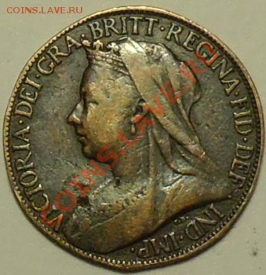 ВЕЛИКОБРИТАНИЯ - Фартинг 1901 - Виктория - до 10 марта - 303