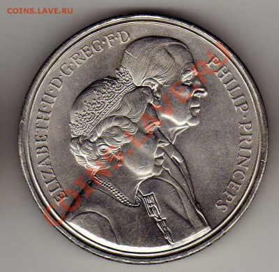 Великобритания 5 фунтов 1997 Золотая свадьба 11.03-22 (4628) - img560