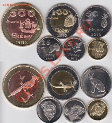 Современные псевдомонеты - фуфло для коллекционеров - elobey_6_coins_set_2013_p01_1