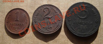 1,2,3 коп 1924 года.До 7.03 в 22.00 мск - 33