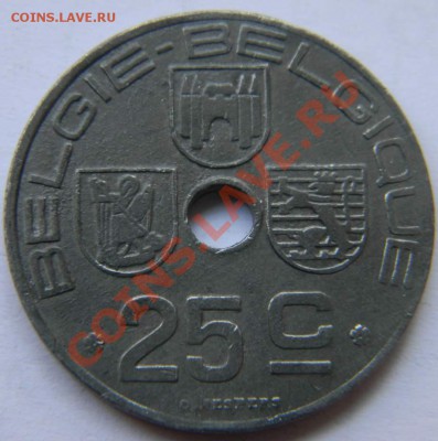 25 центов Бельгия цинк 1945г. - DSCN4936_thumb