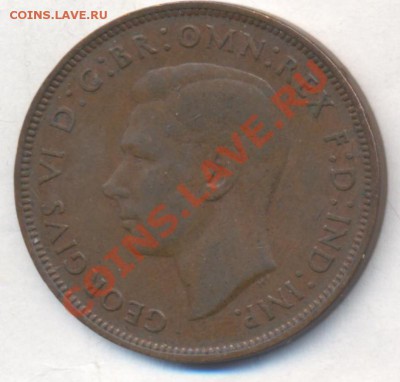 Великобритания пенни 1947 г.До 7.03.13 г. 22-00 МСК . - 47 1