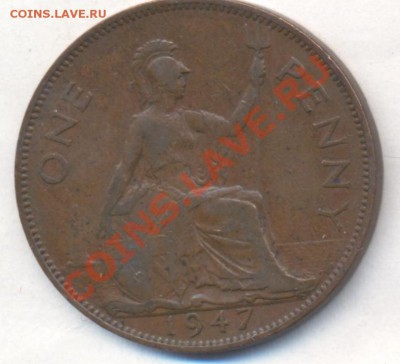 Великобритания пенни 1947 г.До 7.03.13 г. 22-00 МСК . - 47