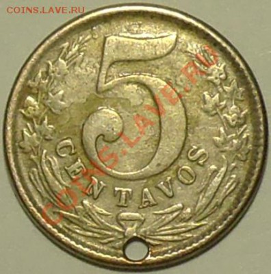 КОЛУМБИЯ - 5 центаво 1888 - до 11 марта - 455