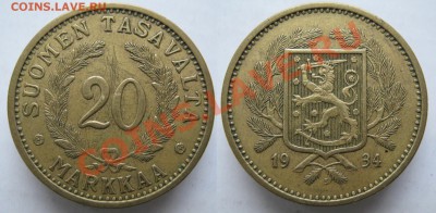 Финляндия 20 марок 1934  до 12-03-13  22-00 - Финляндия 20 марок 1934г