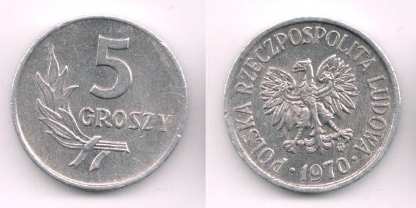 Кюплю монеты Польши - 5grosh1970