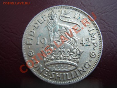 Великобритания: Ag-500 шиллинг 1942 Английский до 11.03 22-0 - Шиллинг 1942-А-1.JPG