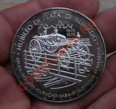 1973 год нид. Антилы, 25G серебро вес-42г коротки аук - DSCF1988яя