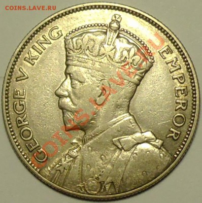 НОВАЯ ЗЕЛАНДИЯ - Халф-Краун 1934 - Георг V - до 12 марта - 501