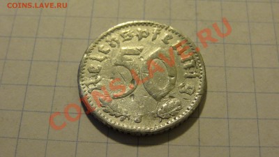 50 пфенниг 1939 J и 1 раппен 1944. оценка - DSC02207.JPG