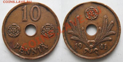 Финляндия 10 пенни 1941  до 12-03-13   22-00 - Финляндия 10 пенни 1941 го