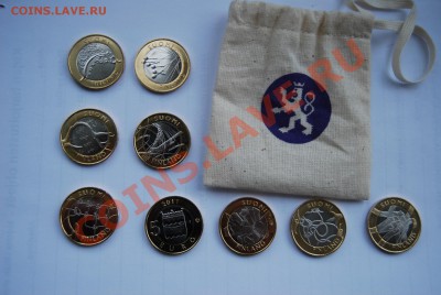 Набор 5-евровых монет Финляндии(2010-2011, серия регионы)Unc - DSC_0637.JPG