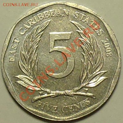 БРИТАНСКИЕ КАРИБЫ - 5 центов 2008 - до 13 марта - 395