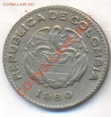 Колумбия 10 центаво 1960 г. До 10.03.13 г. 22-00 МСК . - колу 1