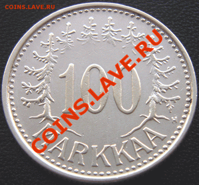 Финляндия_100 марок 1957; Ag, чеканный блеск; 08.03_22.09мск - 4713