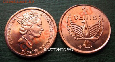  обновления на 24 марта - 08. Соломоновы острова 2 цента 2006 г. UNC = 20 руб. (от 10 шт по 18 руб.).JPG