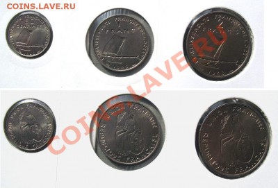  обновления на 24 марта - 25. ФРАНЦУЗСКАЯ ОКЕАНИЯ 50с+1ф+2ф 1948 (с кантом) = 7000 (комплект)
