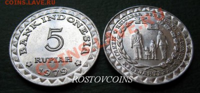  обновления на 24 марта - 28. ИНДОНЕЗИЯ 5 рупий 1979 г. ПЛАНИРОВАНИЕ СЕМЬИ UNC = 20 (от 10 шт. по 18 руб.).JPG