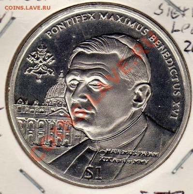 СЬЕРРА-ЛЕОНЕ 1$ 2005 ПАПА БЕНЕДИКТ XVI ДО 14.03 В 22Ч (4831) - img673