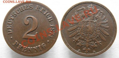 Разная инострань - 373 4 Германия 2 пф 1874 В