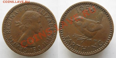 Разная инострань - 377 1 Великобритания фартинг 1954 070