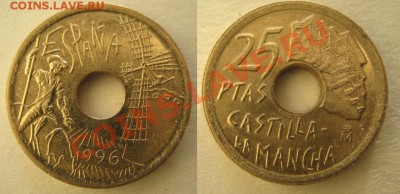 Разная инострань - 378 4 Испания 25 песет 1996