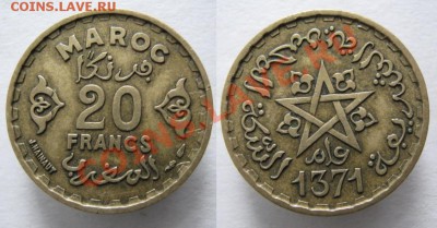 Разная инострань - 382 2 Марокко 10 франков 1371 (1951) 083
