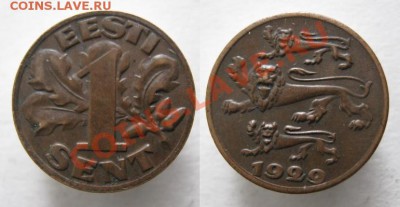 Разная инострань - 384 4 Эстония 1 сент 1929 085