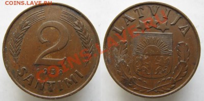 Разная инострань - 384 2 Латвия 2 сантима 1939 073