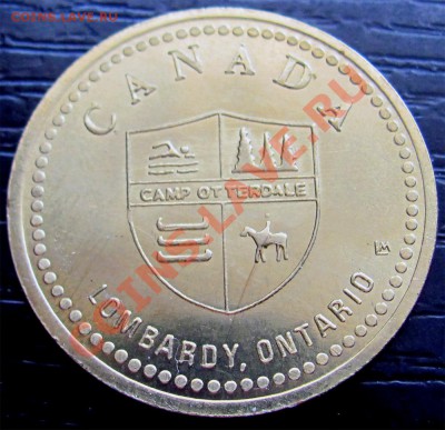 X34 Жетон Канада 1992 1$ Lombardy Camp 14.03 в 22°° - X34 Camp Token_1