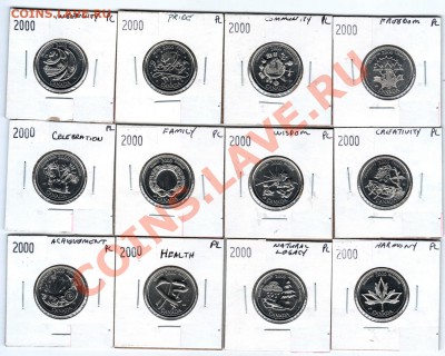 X36 Канада 2000 куотеры Millenium 12 шт. PL до 14.03 в 22°° - X36 Quarters 2000 Set_1