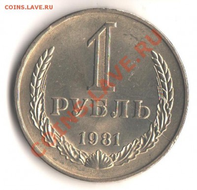 1руб. 1981 мешковой - неполный раскол! - 001