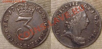 2 penny 1806,penny 1826,3 pence 1762,6 pence 1817 GB - DSC00404.JPG