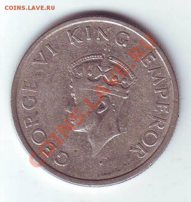 2 Рупии.1947. Тигр. до 18 Марта. в 22.00 мск - 19470009.JPG