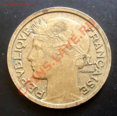 ФРАНЦИЯ 1 франк (1939) до 15.03. (22.00) - Франция 1 франк (1939) А