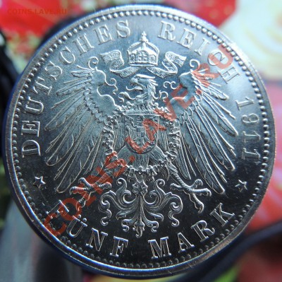 5 марок Бавария 1911 г до 22.00 15.03.13 СОСТОЯНИЕ - DSCN0618.JPG