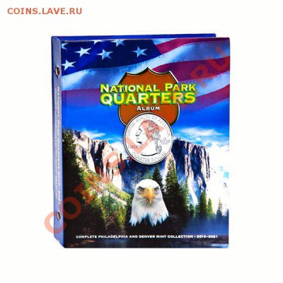 8. Национальные Парки - National Park Quarters Full Color Album P&D Mints