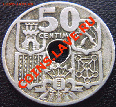 Испания_50 сентимо 1949; окончание 13 марта в 22.03мск - 4751