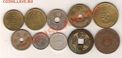 10 монет старой Японии лот 5 - самара07