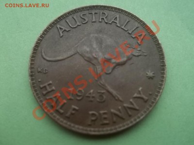 Австралия полпенни 1943 СОХРАН - Сrauze21 538