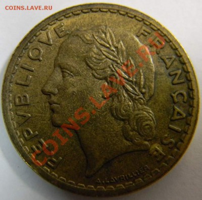 5 франков Франция 1946г. ал. бронза - DSCN5004_thumb