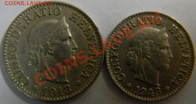10 раппен 1913г. 5 раппен 1943г. - DSCN5028_thumb